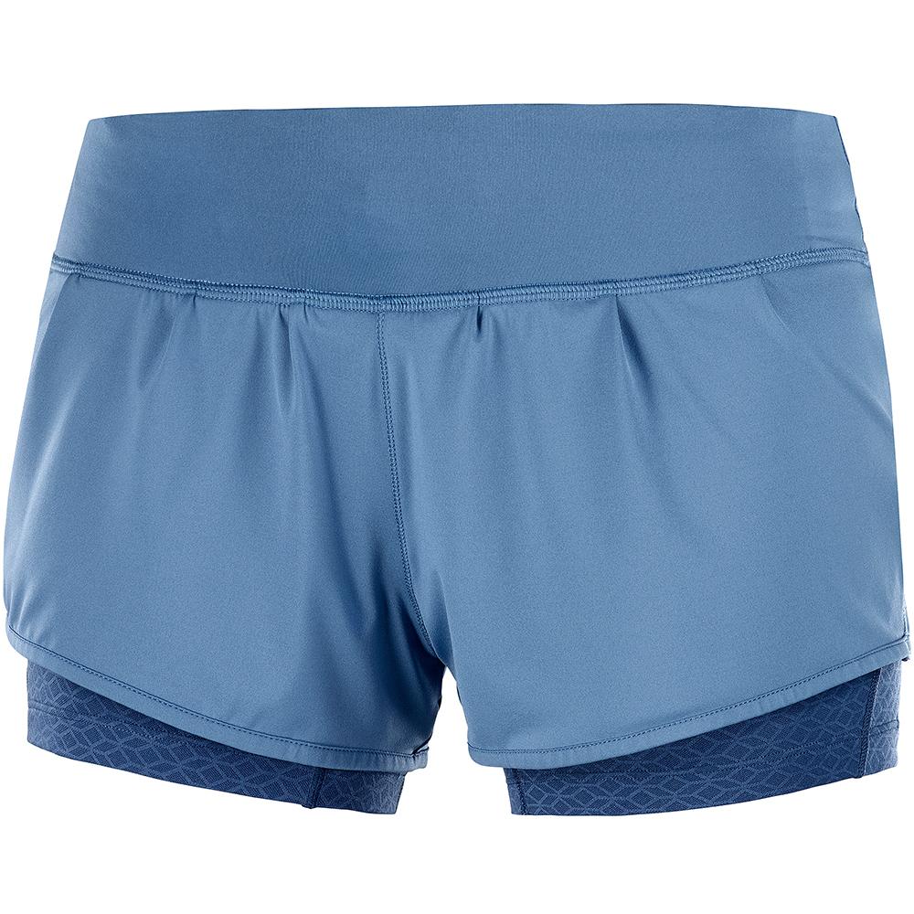 Salomon Israel ELEVATE AERO W - Womens Shorts - Blue (RKYD-34907)